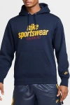 Nike Mens  Club Bb Pullover Hoodie Nsw Gfx In Blue