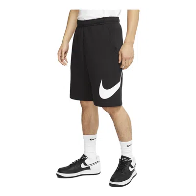 Nike Sportswear Club Graphic Shorts 'black White'