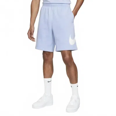 Nike Sportswear Club Graphic Shorts In Pale Lavender In Blue