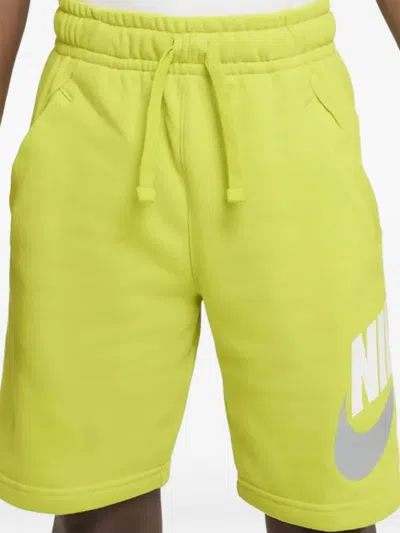 Nike Kids' Sportswear Club + Hbr Logo Shorts In Yellow