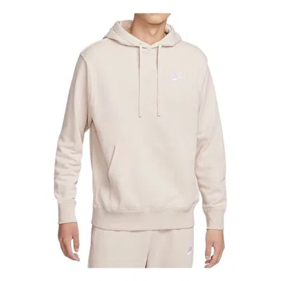Nike Sportswear Club Hoodie 'beige' In White
