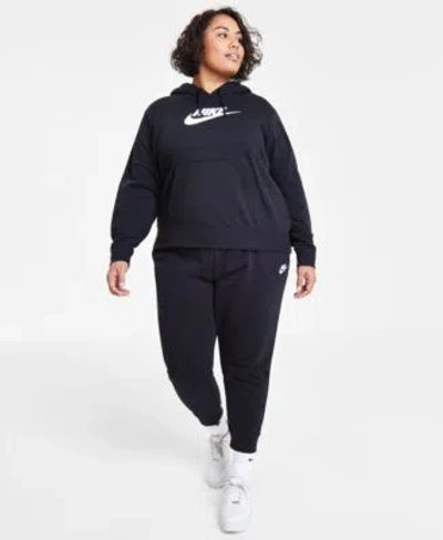 Nike Sportswear Club Hoodie Sweatshirt Joggers Court Vision Low Sneakers Womens Plus Sizes In White