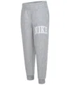 Nike Sportswear Club Little Kids Applique Fleece Pants In Dk Grey Heather