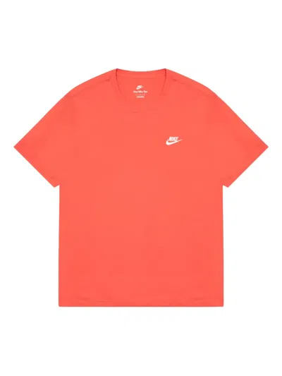 Nike Sportswear Club Logo T-shirt In Orange