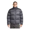 Nike Men's Club Puffer Jacket Iron Grey/white In Black