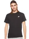 Nike Short-sleeved Swoosh T-shirt In Black