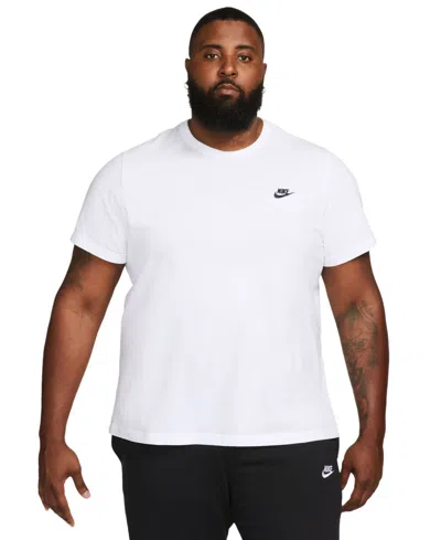 Nike Men's Sportswear Club Short Sleeve T-shirt In White