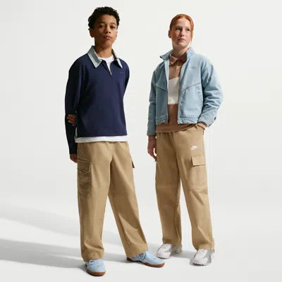 Nike Sportswear Club Older Kids' Woven Cargo Trousers In Multi