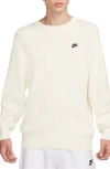 Nike Sportswear Club Oversize Crewneck Sweater In Neutral