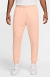 Nike Mens  Club Joggers In Washed Coral/white