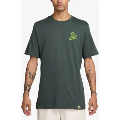 Nike Slow Your Sole Graphic Graphic T-shirt In Green