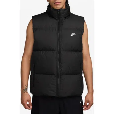 Nike Sportswear Club Storm-fit Water Resistant Down Puffer Vest In Black