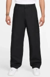 Nike Sportswear Club Stretch Cotton Ripstop Cargo Pants In Black