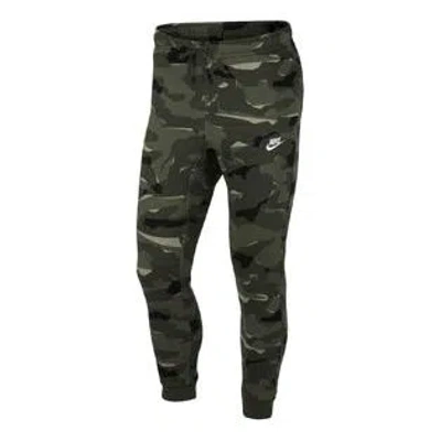 Nike Sportswear Club Sweatpants 'camo' In Green
