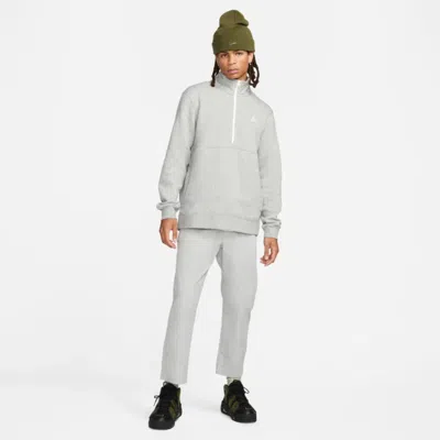 Nike Sportswear Club Sweatshirt Men Gray Heather 1/2 Zip Activewear Kfc578 In Animal Print