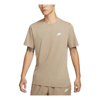Nike Sportswear Club T-shirt Asia Sizing 'khaki' In Neutral