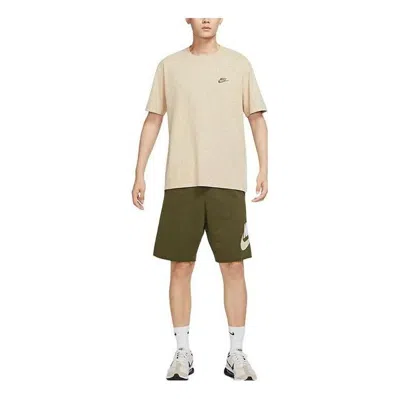 Nike Sportswear Club T-shirt 'beige' In Neutral