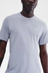 Nike Sportswear Club Tee In Grey, Men's At Urban Outfitters In Gray