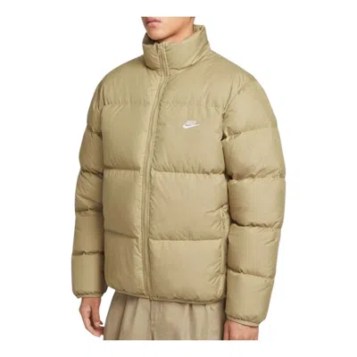 NIKE NIKE SPORTSWEAR CLUB THERMA-FIT PUFFER JACKET 'PARACHUTE BEIGE WHITE'
