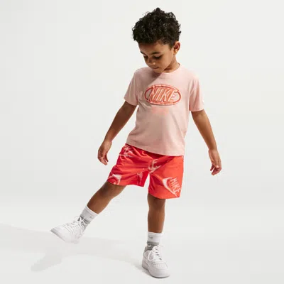 Nike Babies' Sportswear Club Toddler 2-piece Floatie T-shirt And Shorts Set In Multi