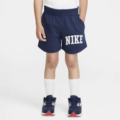 Nike Babies' Sportswear Club Toddler Applique French Terry Shorts In Blue