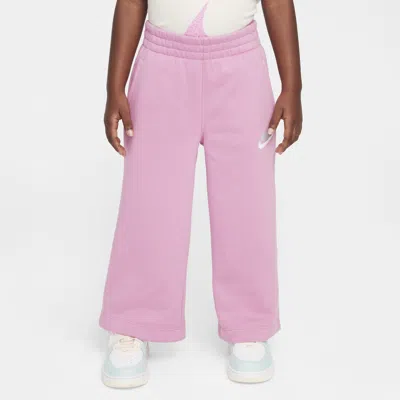 Nike Babies' Sportswear Club Toddler Fleece Wide Leg Pants In Pink