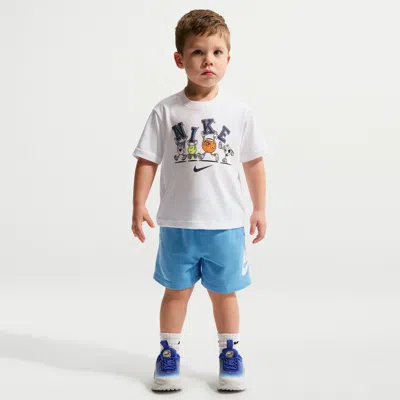 Nike Babies' Sportswear Club Toddler French Terry Shorts In Blue