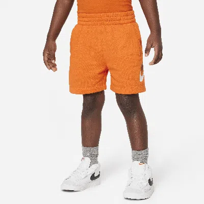 Nike Babies' Sportswear Club Toddler French Terry Shorts In Orange