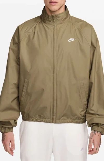 Nike Sportswear Club Water Repellent Full-zip Jacket In Green