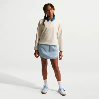 Nike Sportswear Collection Big Kids' (girls') Denim Skirt In Blue