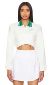 NIKE SPORTSWEAR COLLECTION CROPPED POLO LONG SLEEVE TOP
