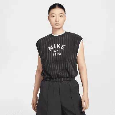 Nike Sportswear Collection Women's Loose Knit Tank Top In Black