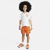 Nike Sportswear Create Your Own Adventure Little Kids' Polo And Shorts Set In Orange