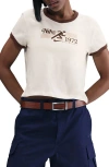 Nike Sportswear Crop 1972 Marathon Ringer T-shirt In White