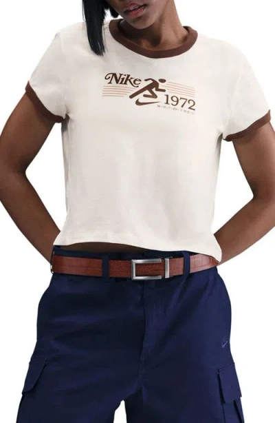 NIKE NIKE SPORTSWEAR CROP 1972 MARATHON RINGER T-SHIRT
