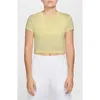 Nike Sportswear Crop T-shirt In Yellow