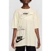 Nike Sportswear Dance Cotton Graphic T-shirt In Sail