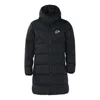 Nike Sportswear Down-fill Windrunner Stay Warm Windproof Mid-length Hooded Down Jacket Black