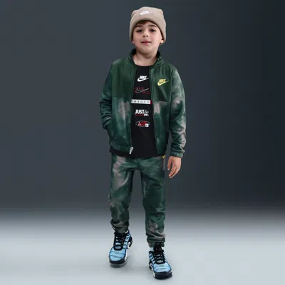 Nike Sportswear Dri-fit Little Kids' Futura Storm Printed 2-piece Propus Set In Multi