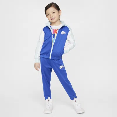 Nike Babies' Sportswear Dri-fit Reimagine Toddler Tricot Set In Blue