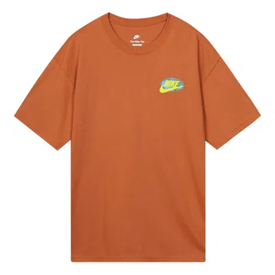 Nike Sportswear Earth T-shirts 'brown' In Orange