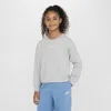 Nike Sportswear Essential Big Kids' (girls') Long-sleeve T-shirt In Grey