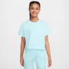 Nike Sportswear Essential Big Kids' (girls') T-shirt In Blue