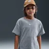 Nike Sportswear Essential Big Kids' (girls') T-shirt In Gray
