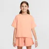 Nike Sportswear Essential Big Kids' (girls') T-shirt In Orange