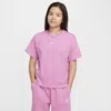 Nike Sportswear Essential Big Kids' (girls') T-shirt In Pink