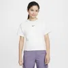 Nike Sportswear Essential Big Kids' (girls') T-shirt In White