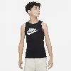 Nike Sportswear Essential Big Kids' Tank Top In Black