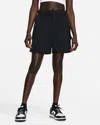 Nike Sportswear Essential Dm6247-010 Shorts Women Black Woven High-waisted Srt28 In Black