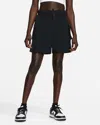 Nike Sportswear Essential Dm6247-010 Shorts Women Black Woven High-waisted Srt28 In Black
